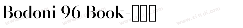 Bodoni 96 Book字体转换